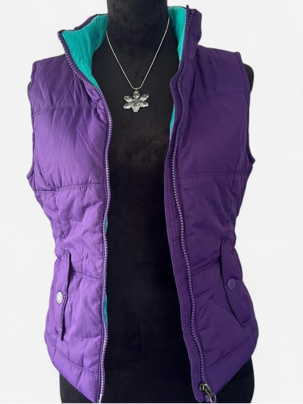 Aeropostale Vest with Teal Lining